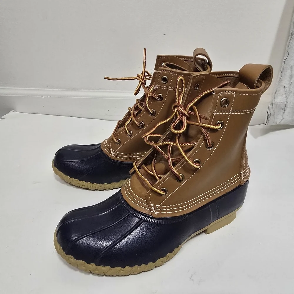 Bean boots by L.L.Bean made in Maine blue and brown